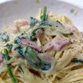 ☆★ケイト★☆'s cooksnap of when they made 簡単＊全卵と牛乳のカルボナーラ.