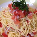 わく智's cooksnap of when they made 釜揚げシラスとトマトの冷製パスタ.