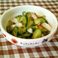 てっちとみぃこ's cooksnap of when they made 胡瓜と竹輪の酢の物.