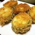 がんちゃんのお家's cooksnap of when they made ズッキーニの牛肉挟み揚げ☺.
