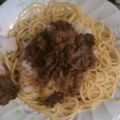ばたかっぷ☆'s cooksnap of when they made 牛肉のおろし和風パスタ.