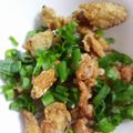 sanama0826's cooksnap of when they made とまらない☆鳥皮あげポン酢.