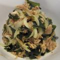 PARNELL's cooksnap of when they made ワカメ・玉ねぎ・ツナの炒めもの.