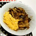 ＊♪ニコル♪＊'s cooksnap of when they made 舞茸・なす・チキンの☆生姜焼き丼.