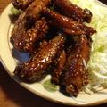 けんちゃんと's cooksnap of when they made 甘辛手羽中チキンバー　ビールススム君.