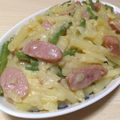 らむ（・×・）'s cooksnap of when they made 簡単！とろけるチーズのポテトウインナ炒め.