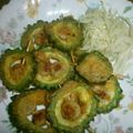 白いぐれーぷ's cooksnap of when they made ゴーヤとウインナーの串天.