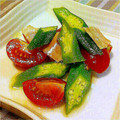 yukayuka_'s cooksnap of when they made 簡単☆トマトとハムとオクラのサラダ.