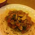紅茶大好き's cooksnap of when they made トマトと生ハムのさっぱり冷製パスタ.