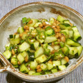 meg115's cooksnap of when they made オクラときゅうりの梅ごま和え.