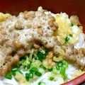 亮ちゃんのご飯☆'s cooksnap of when they made 激うま♬冷やし納豆うどん.