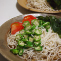 baromaman's cooksnap of when they made ◆わかめとオクラの簡単柚子そば◆　.