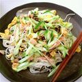 黒みつきなこ餅's cooksnap of when they made 塩こん部長の冷やしそうめんチャンプルー.