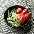 カルン's cooksnap of when they made トマトの甘酢生姜　胡麻ドレ和え.