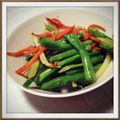 masabagel's cooksnap of when they made いんげんとスナップえんどう味噌バター炒め.