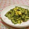 赤い電話's cooksnap of when they made ゴーヤの卵とじ.