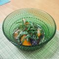 70cafe's cooksnap of when they made 夏野菜の麺つゆ浸し☆.