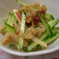 えいとさん's cooksnap of when they made 新タマネギ＆鶏皮　簡単サッパリ梅和え.