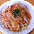yuttyon's cooksnap of when they made 豚バラと☆トマトクリームパスタ.