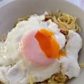 ちーひろん's cooksnap of when they made 納豆焼きそば～目玉乗せ～.