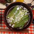 nocc0925's cooksnap of when they made さやえんどうといもの結構いけてる味噌汁！.
