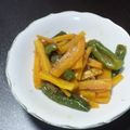 近所に同姓同名's cooksnap of when they made レンジで簡単☆ピーマンと人参の甘辛煮.