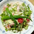 nicojun's cooksnap of when they made 夏の定番♪わが家のサラダうどん.
