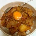 とん９７'s cooksnap of when they made 豚キムチ丼.