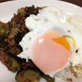 カンちん's cooksnap of when they made ナス・ピーマンの和風スパイシーひき肉炒め.