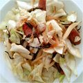 bereza's cooksnap of when they made キャベツとハムの塩昆布炒め☆.