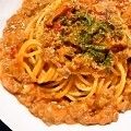 ゆう♫＊。's cooksnap of when they made トマトと挽き肉のミルクチーズパスタ.