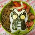 赤い電話's cooksnap of when they made ★キャラ弁★ バルタン星人 おにぎり♪.
