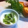 えだまめじろう's cooksnap of when they made ♡ゴロゴロキウイヨーグルト♡.