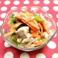 シャンプーハット's cooksnap of when they made ほうれん草(青菜)とささみのゴママヨ和え.