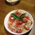 ほぬプリン's cooksnap of when they made トマトと生ハムの冷製パスタ.
