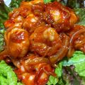 陸のペンギン's cooksnap of when they made * スパイシーな簡単 ♥ エビチリ♫.