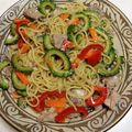 みやっこまめっこ's cooksnap of when they made 夏バテ対策！豚肉とゴーヤで塩焼きそば.
