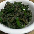 renco146's cooksnap of when they made ゴーヤとピーマンのきんぴら.