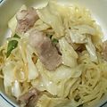 こも29's cooksnap of when they made ランチに☆ルクエde塩麹醤油蒸し焼きそば.