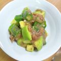 りんたろう245's cooksnap of when they made オクラとアボカドの梅肉和え.
