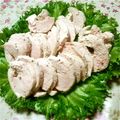 ちびゃん's cooksnap of when they made 胸肉なのにジューシーな簡単鳥ハム♪.