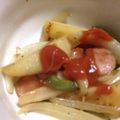 ひまわり1128's cooksnap of when they made ジャガイモ＆ウインナーのガーリック炒め.