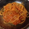 secoron's cooksnap of when they made 鶏肉のトマトクリームスパゲティ♡.