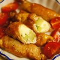 tomo56's cooksnap of when they made ゴーヤとチーズの肉巻きカレー照り焼き.