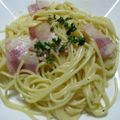 ほれほれ's cooksnap of when they made ヘルシー！ほうれん草の豆乳カルボナーラ★.