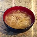 ぶ〜こ♡'s cooksnap of when they made もやしのお味噌汁にブラックペッパー♬.