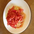 オッコトヌシ婦人's cooksnap of when they made 簡単！和えるだけ！トマトの冷製パスタ.