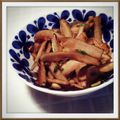 masabagel's cooksnap of when they made ごぼうとセロリの葉のきんぴら.