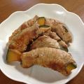 tama-ma's cooksnap of when they made 豚巻きカボチャの照り焼き.