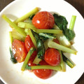 かとうねこ's cooksnap of when they made 小松菜とトマトの炒め物♪.